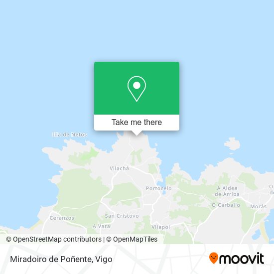 Miradoiro de Poñente map