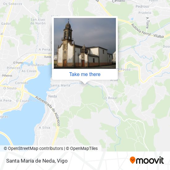 Santa María de Neda map