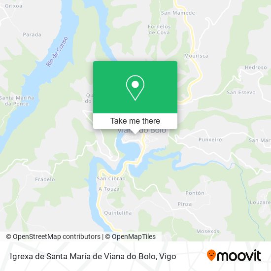 Igrexa de Santa María de Viana do Bolo map