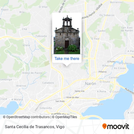 Santa Cecilia de Trasancos map