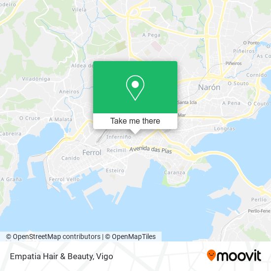 Empatia Hair & Beauty map