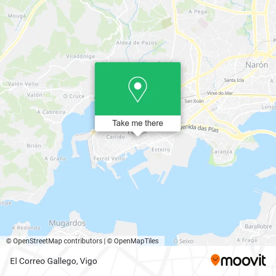 El Correo Gallego map