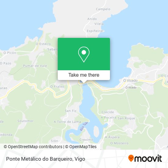 Ponte Metálico do Barqueiro map