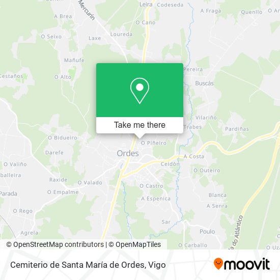 Cemiterio de Santa María de Ordes map