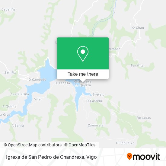 Igrexa de San Pedro de Chandrexa map
