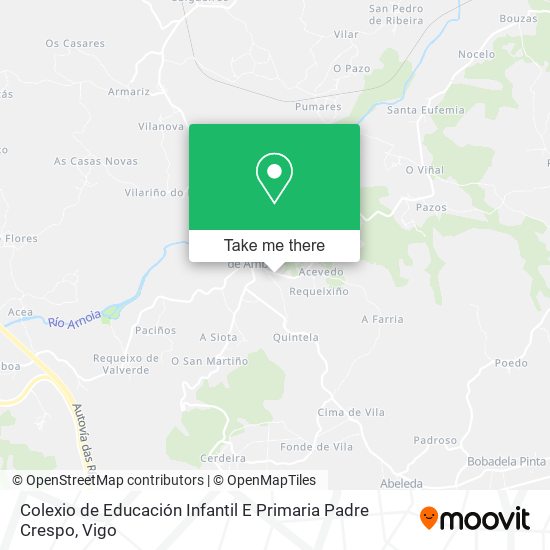 mapa Colexio de Educación Infantil E Primaria Padre Crespo