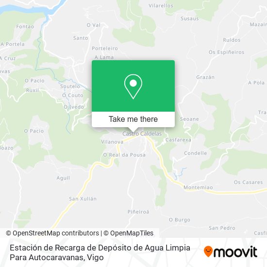Estación de Recarga de Depósito de Agua Limpia Para Autocaravanas map