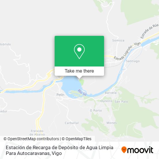 Estación de Recarga de Depósito de Agua Limpia Para Autocaravanas map