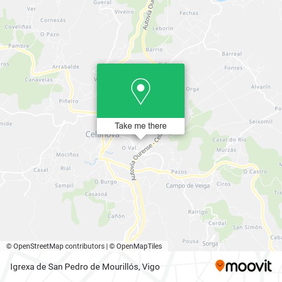 Igrexa de San Pedro de Mourillós map