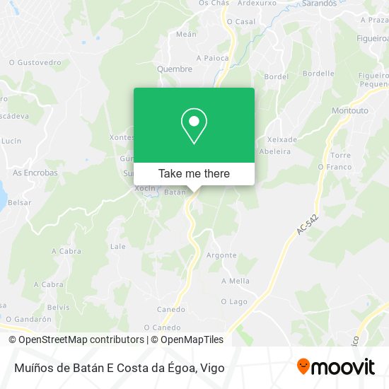 Muíños de Batán E Costa da Égoa map