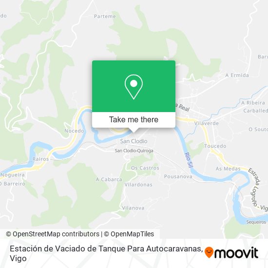 Estación de Vaciado de Tanque Para Autocaravanas map