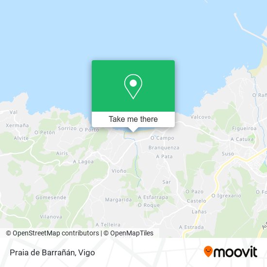 Praia de Barrañán map