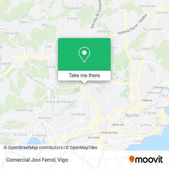 Comercial Jovi Ferrol map