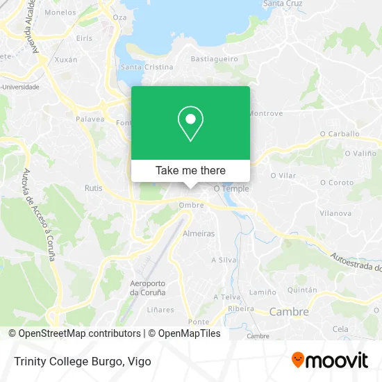 Trinity College Burgo map