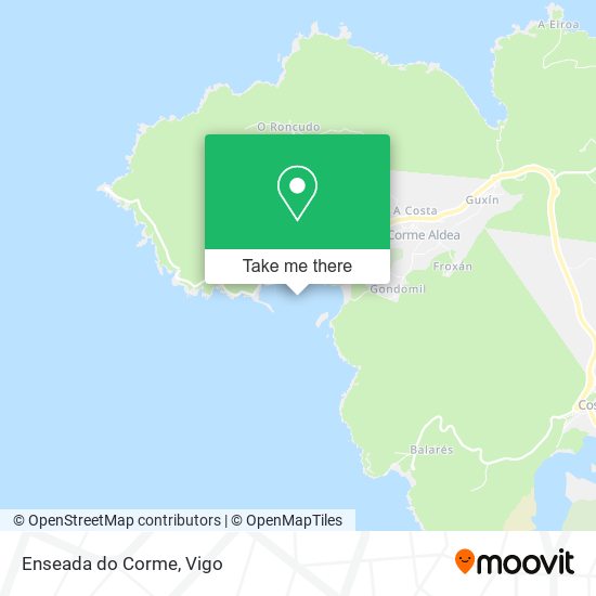 Enseada do Corme map