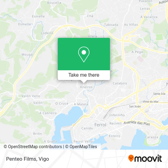 Penteo Films map