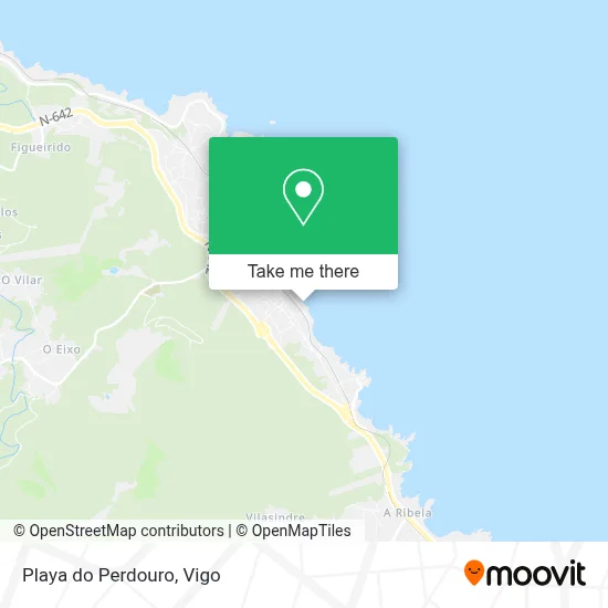 Playa do Perdouro map