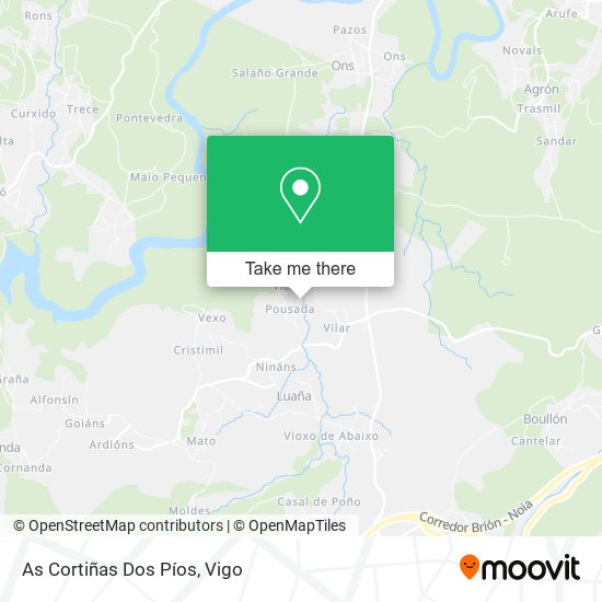 As Cortiñas Dos Píos map