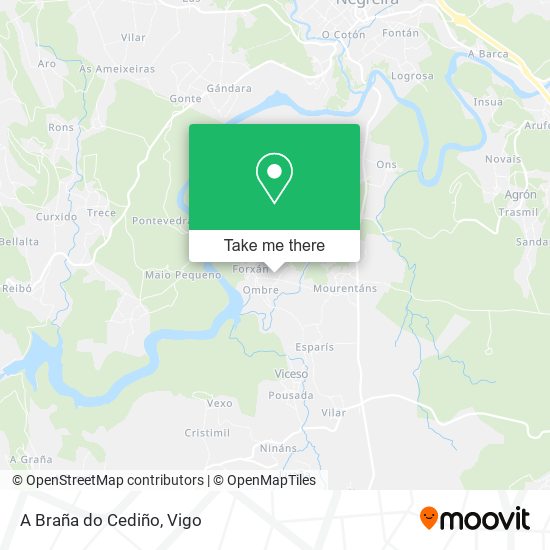 A Braña do Cediño map