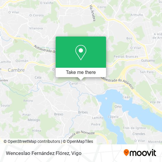 Wenceslao Fernández Flórez map