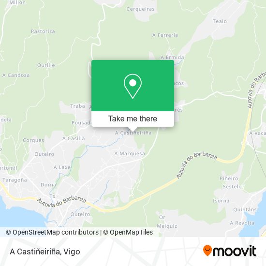 A Castiñeiriña map