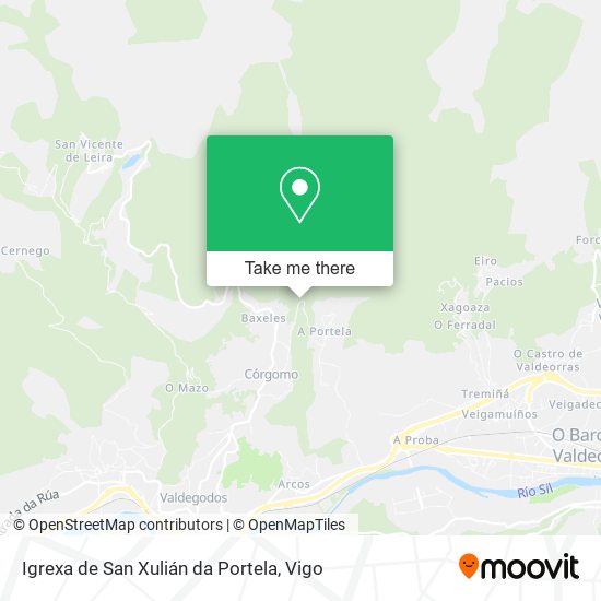 Igrexa de San Xulián da Portela map