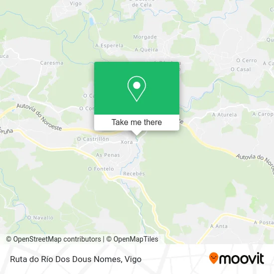 Ruta do Río Dos Dous Nomes map