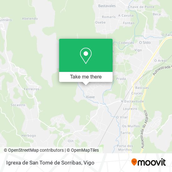 Igrexa de San Tomé de Sorribas map