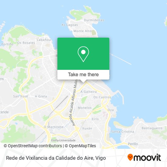 Rede de Vixilancia da Calidade do Aire map