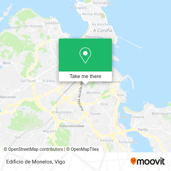 Edificio de Monelos map