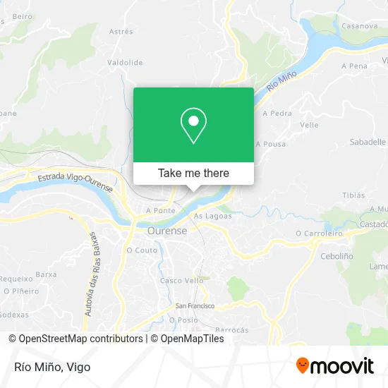 Río Miño map