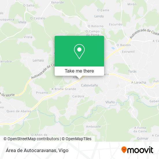 Área de Autocaravanas map