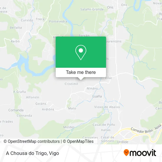 A Chousa do Trigo map