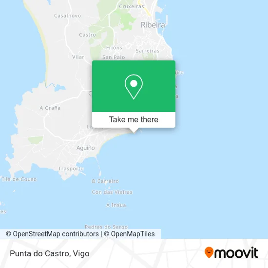 Punta do Castro map