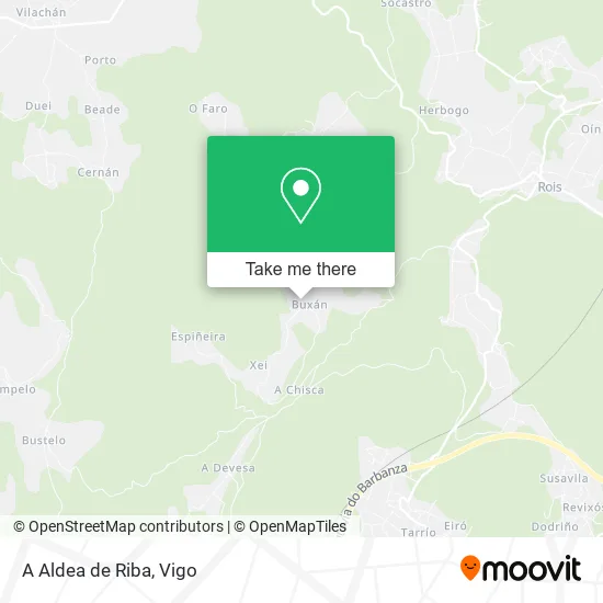 A Aldea de Riba map