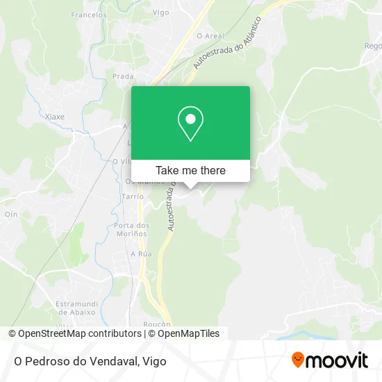 O Pedroso do Vendaval map