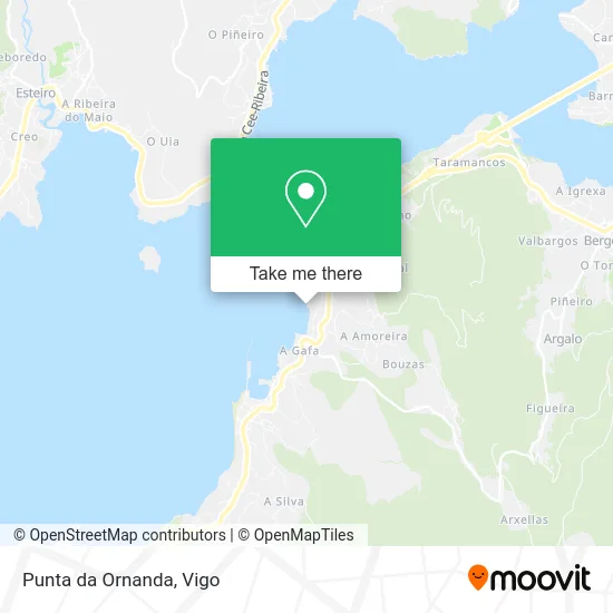 Punta da Ornanda map