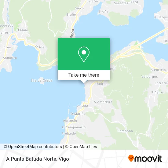 A Punta Batuda Norte map