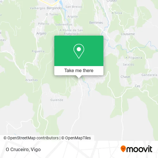 mapa O Cruceiro