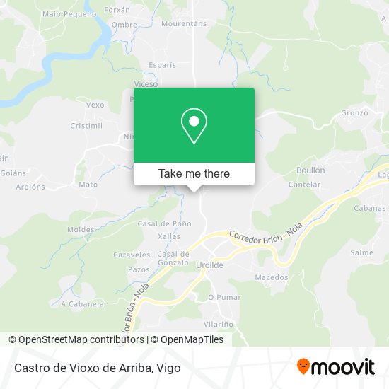 Castro de Vioxo de Arriba map