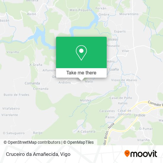Cruceiro da Amañecida map