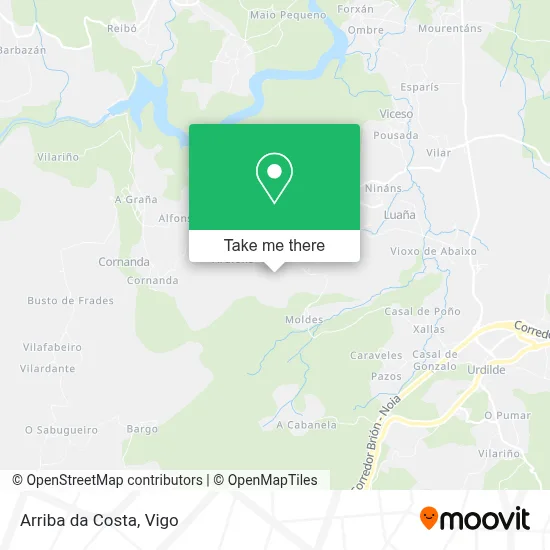 Arriba da Costa map