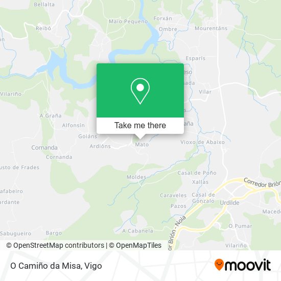 O Camiño da Misa map