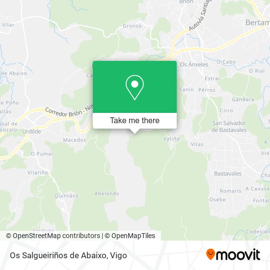 Os Salgueiriños de Abaixo map