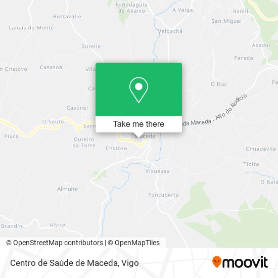 Centro de Saúde de Maceda map
