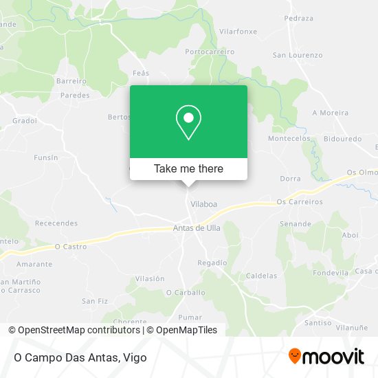 O Campo Das Antas map