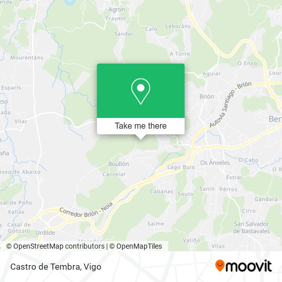 Castro de Tembra map