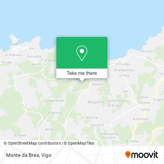 Monte da Brea map