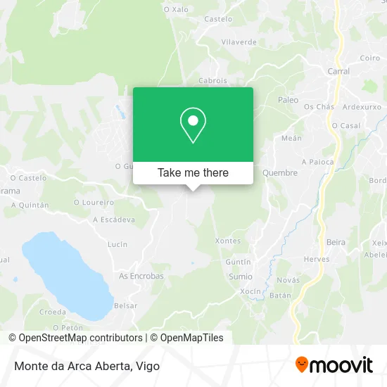 Monte da Arca Aberta map
