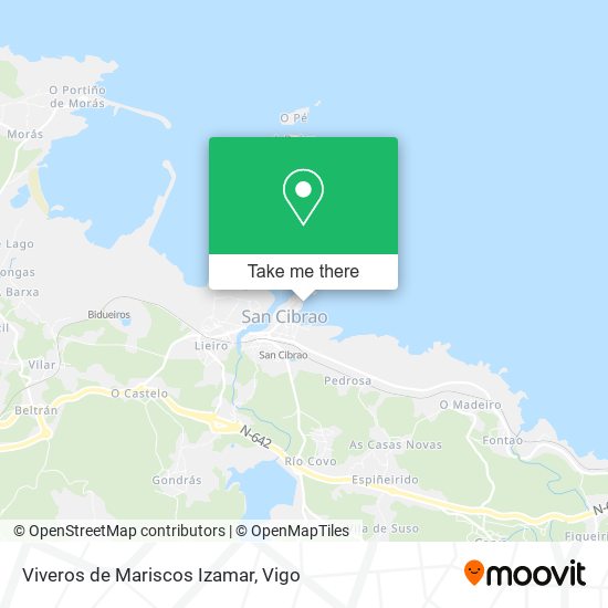 Viveros de Mariscos Izamar map